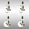 Service Caster 4 Inch 316SS Nylon Wheel Swivel 1-3/8 Inch Expanding Stem Caster Set Brake SCC SCC-SS316EX20S414-NYS-TLB-138-4 - alternate 1